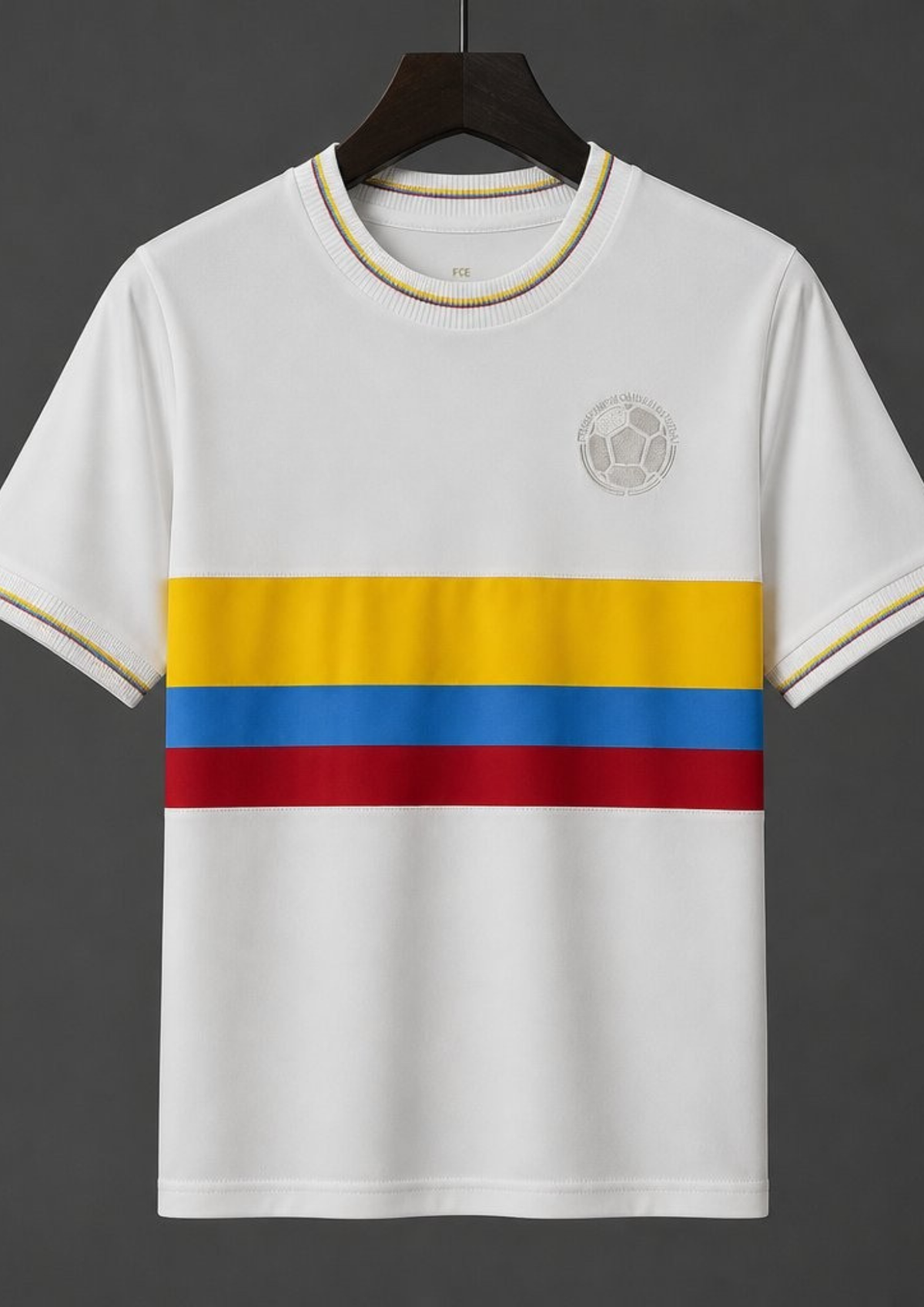 Camiseta Colombia Retro 1990 - Blanca