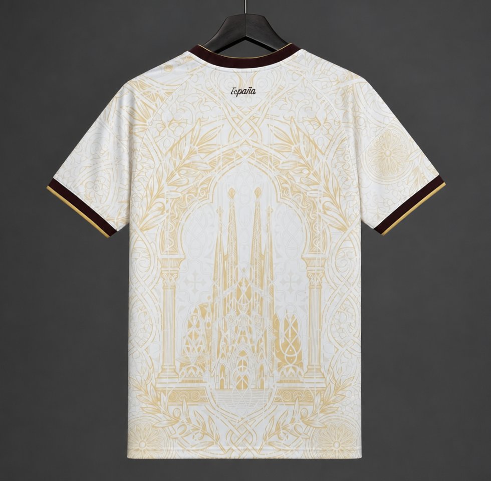 Camiseta España - Casual blanca y dorada 2026 - foto 2