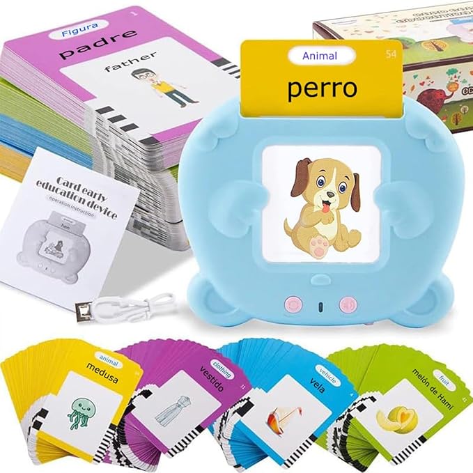 Lector de tarjetas parlantes con tarjetas ilustradas