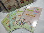 Cuadernos mágicos Montessori abiertos