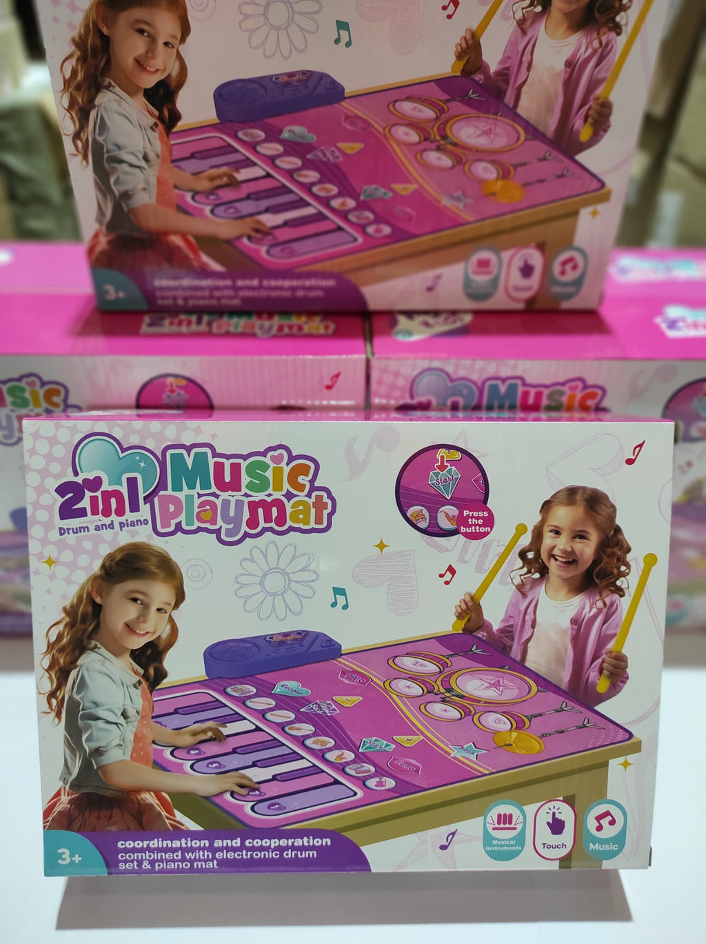 Caja del tapete musical 2 en 1