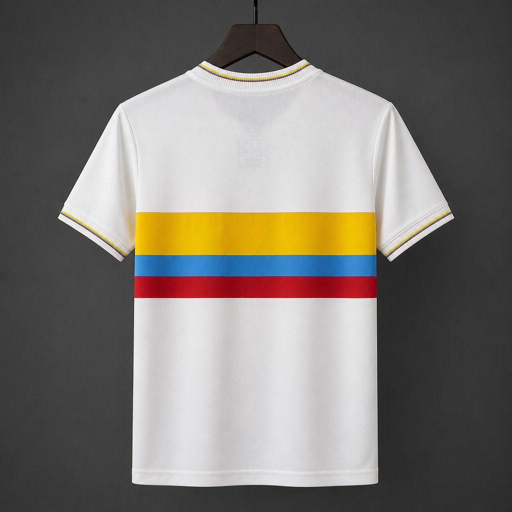Camiseta Colombia Retro 1990 - Blanca - foto 2