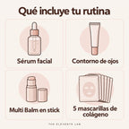 Rutina Glass Skin · Colágeno 4 pasos