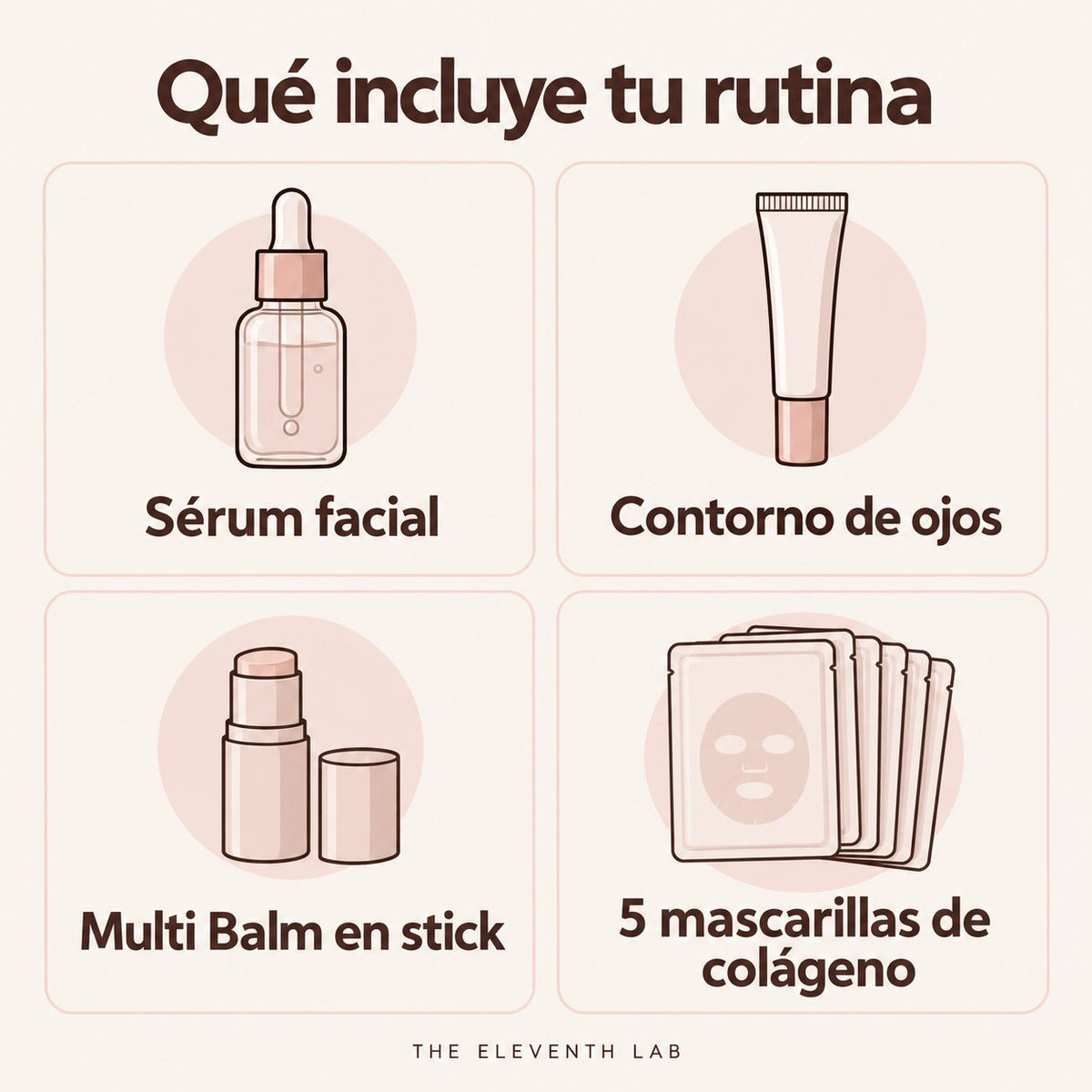 Rutina Glass Skin · Colágeno 4 pasos